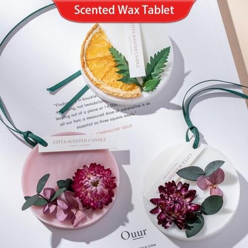 Air Freshener Dry Flower Scented Wax Piece Solid Beeswax Tablet Air Fresh Lasting Fragrance Wax Tablets Gifts For Home Wardrobe