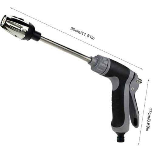 Strong Long Rod Metal Pressure Washer Water Spray Brass Nozzle Garden Hose Lawn Car/motorcycle Cleaning/ Garden Wate