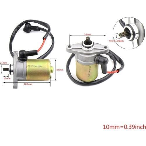 LMoDri Motorcycle Starting Motor Electric Starter Scooter ATV Quad Bike Engine Electric Starter For KYMCO