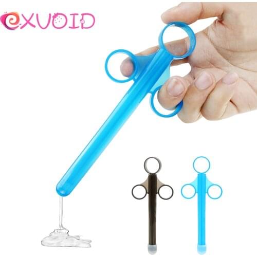 EXVOID Dry Pain Relief Lubricant Syringe Anal Vagina Shooter Personal Hygienic Health Lube Launcher Sex Toys for Couples Enema