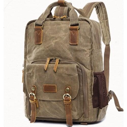 Roadfisher Large Capacity Wearproof Camera Bag Nylon Case Waterproof Travel Photography Video Backpack Rucksack For DSLR SLR