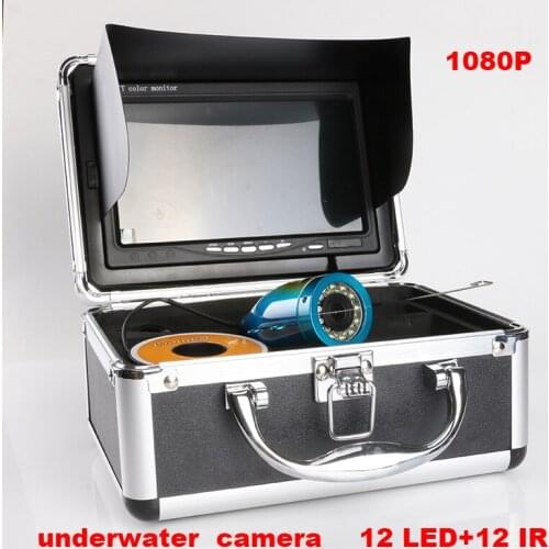 WF01B 1080P Underwater Viewing System 7'' Color LCD Monitor HD1080P with 15m/50ft Cable for Ice, Lake, Boat, Sea