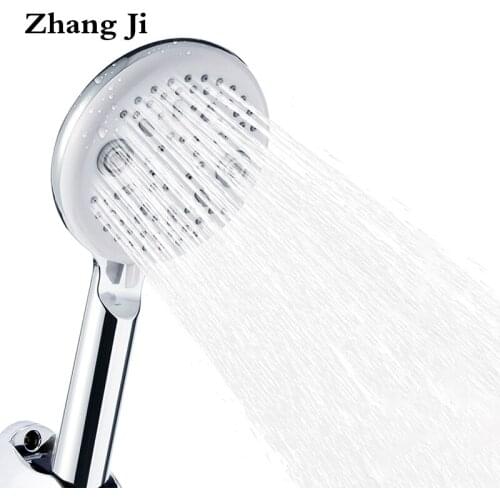 ZhangJi Bathroom Rainfall Shower Head ABS Highpressure With Chrome-Plate Shower Nozzle 11.5cm Large Panel Bathroom Shower Head