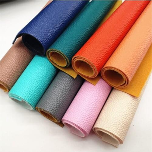 19*30CM soft solid color lichi synthetic leather sheet fabric for bow and bag 09-H397