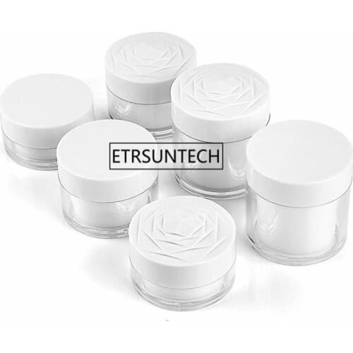 20g 30g 50g Rose Cap Cream Bottle Acrylic Cream Jar Cosmetic Empty Jar Pot Eyeshadow Makeup Face Cream Container F20171044