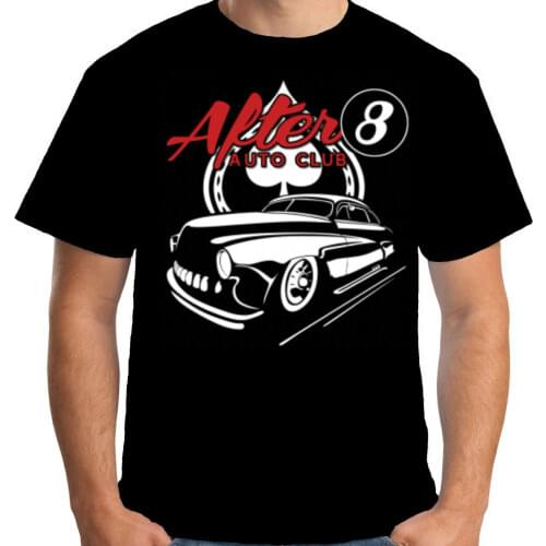2019 Hot Sale 100% Cotton Mens After 8 Lead Sled T-Shirt Hot Rat Rod Mercury Low Rider W16235 Tee Shirt