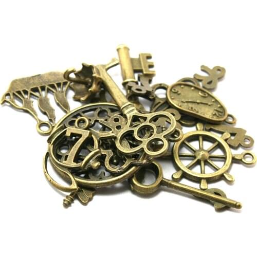 2020 New Arrival 20pcs/lot Vintage Alloy Ancient Bronze Bead Charm Pendant Fit For DIY Handmake Necklace Bracelet Jewelry Making