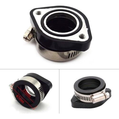 28mm 35mm Carb Flange Intake Adapter Manifold Boot For VM24 Manifold Intake Top Bike Solid