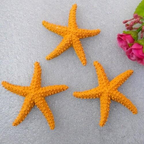 8pcs/lot 7.5cm Resin starfish Wall Sticker Shell Starfish Home Decoration Wedding Decoration Sea Star Asteroid Decortaion MP 004