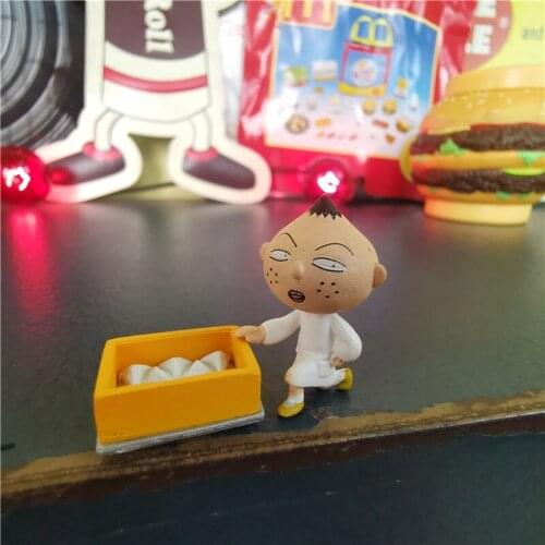 Bandai Anime Chibi Marukochan Nagasawa Kun 4 Cm Doll Model Mini Ornaments Kids Toys Boy Girl Gift