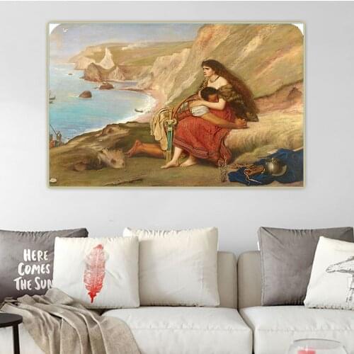 John Everett Millais《The Romans Leaving Britain》Canvas Oil Painting Artwork Poster Picture Wall Hanging Decor Home Decoration