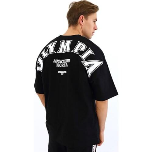 2020 New Men T-shirt Summer Loose Casual T Shirt Man Fashion Tshirt Men Tops Streetwear Hip Hop Brand Clothing Mens Tee