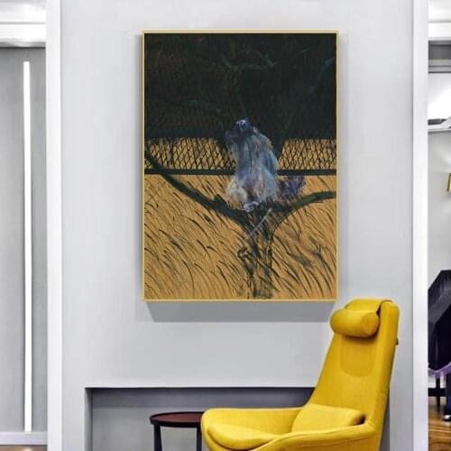 Famous Artist Francis Bacon Abstract “Figure Turning” Canvas Painting Poster and Print for Living Room Decor Wall Art Decor