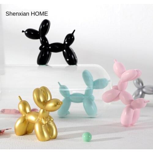 Cute Cake decoration Balloon dog Resin Crafts Sculpture Gifts Fashion Cake baking Decorations Party Dessert Desktop Ornament