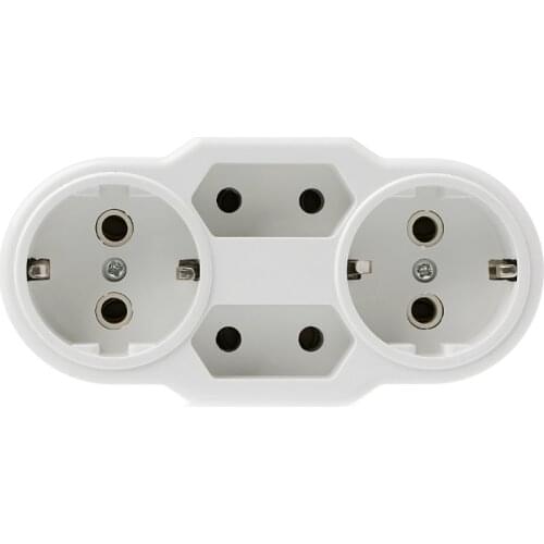 European Type Conversion Plug 1 TO 4 Way EU Standard Power Adapter Socket 16A Travel Plugs AC 110~250V