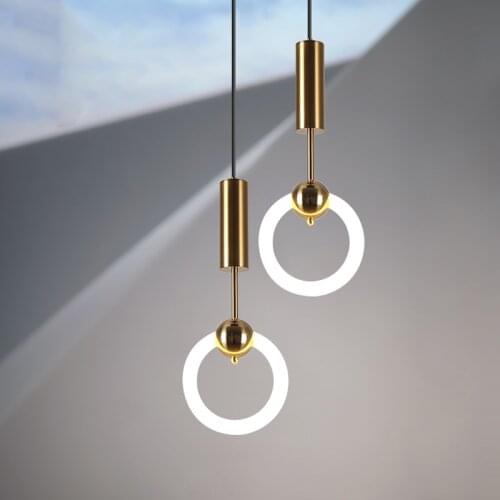 Modern Pendant Ceiling Lamps LED Pendant Lights Glass Iron Pending Lighting Dining Living Room Bedroom Hanging Light