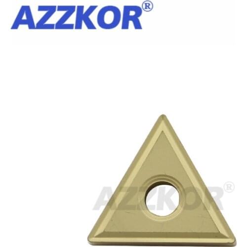 TNMG1604-MS NT6020 Turning Tools Insert CNC Center Lathe For A3 Steel 45# Steel Maching Wholesale AZZKOR Triangle Carbide Blades