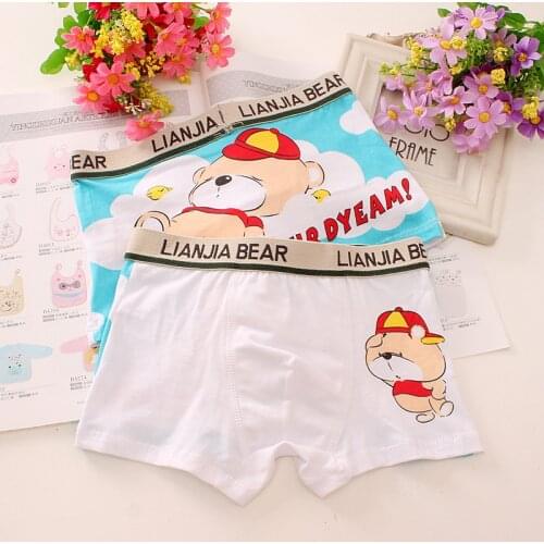 12pcs/lot Boys Cartoon Boxer Panties Pure Cotton Soft Boxers Underpants Babys Cute Cartoon Ventilate Underwear Boxer