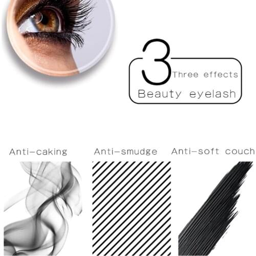 1 Pc 4D Silk Fiber Eyelashes Lengthening Mascara Waterproof Long Lasting Lash R3MF