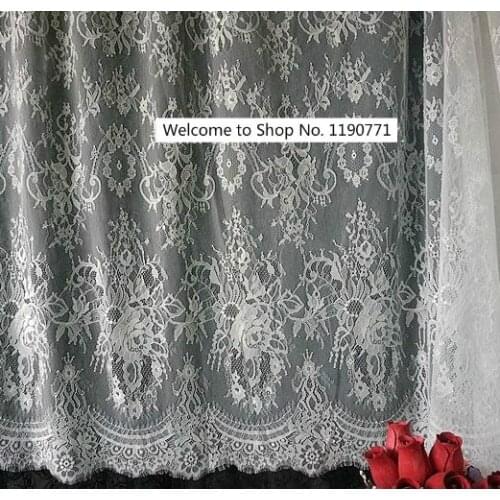 High Quality Export Width 150CM Must be Eyelash Lace Handmade Diy Clothing Accessories Curtain Decoration