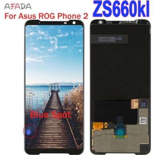 6.59" With Spot Lcd For ASUS ROG Phone 2 Phone2 PhoneⅡ ZS660KL LCD Display Screen Touch Panel Digitizer Assembly