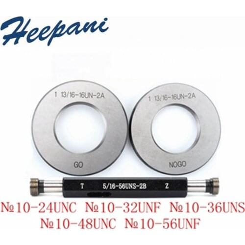 №10-24 / №10-32 / №10-36 / №10-48 / №10-56 American system H28 screw thread plug gauge ring O gage go nogo