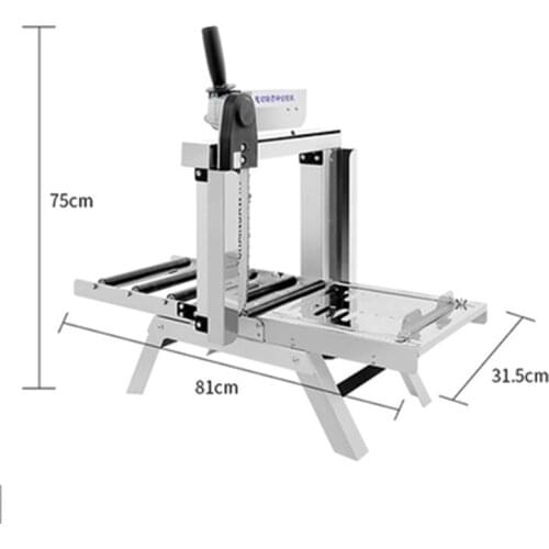 12 inches Small Electric Block Brick Cutting Machine Portable Foam Brick Stainless Steel Aluminum Cutting Tools 750W