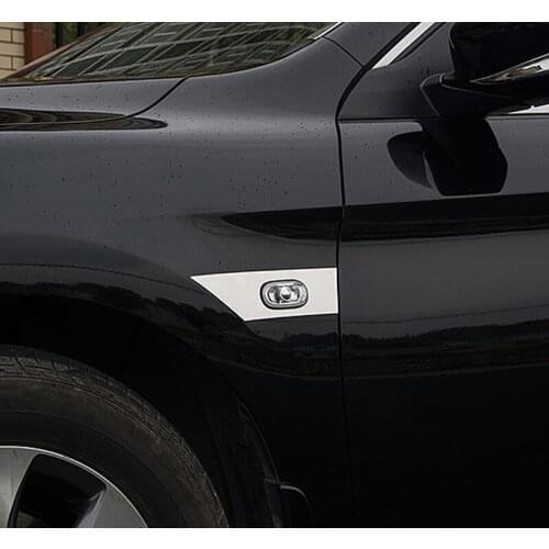 2pcs stainless steel For Honda Accord 2014-2017 Side lamp decorative frame Decorative strip sticker