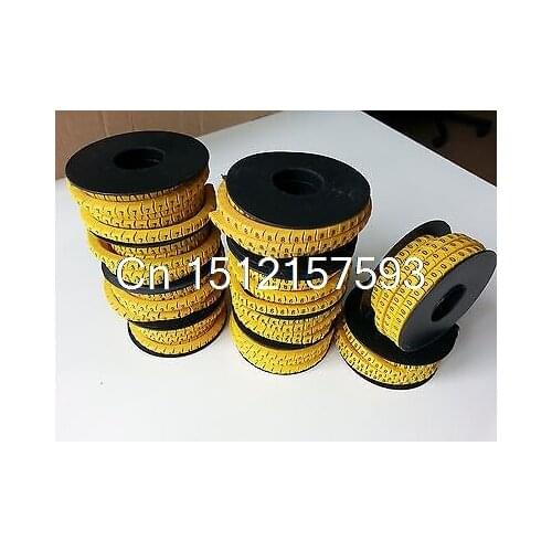 3500Pcs Soft PVC Power Wire Number Marker Set No. 0 ~ 9