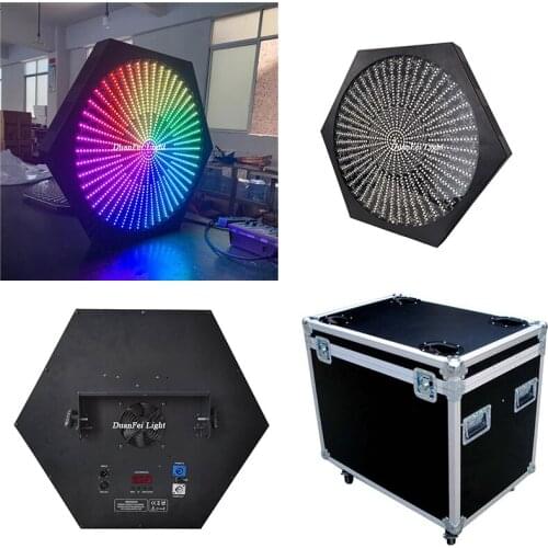 4pcs+flycase) 2020 dj disco led party light rgb panel pixel wall washer led light