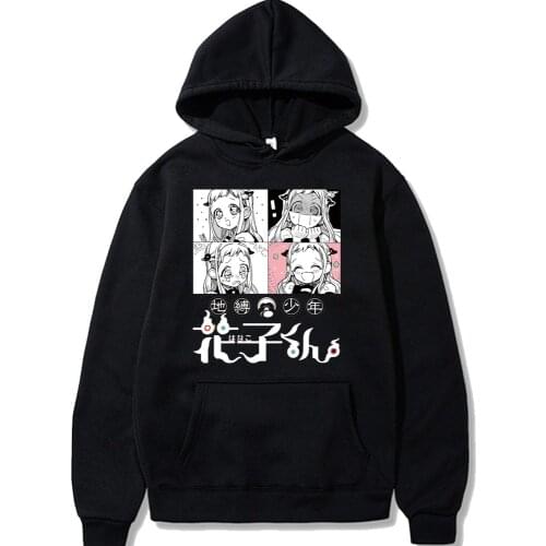Anime Toilet-Bound Hanako-Kun Hoodies Pullovers Tops With Pockets Streetwear Tops Sweatshirts