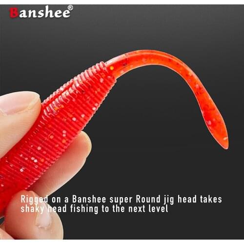 Banshee Worm Soft Bait 95mm 5g Easy Shiner Shad Fishing Lure For Bass Silicone Spinning Saltwater Sea Pesca SwimbaitsWobbler Set