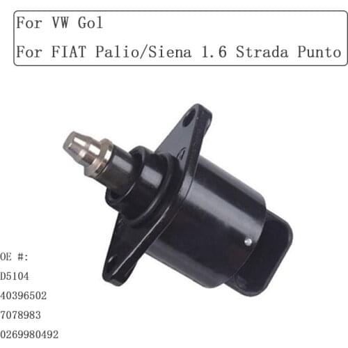 Free Shipping Idle air Control Valve IAC for FIAT Palio/Siena VW Gol D5104 MARELLI 40396502 FIAT:7078983 0269980492 VDO:AT-5104R