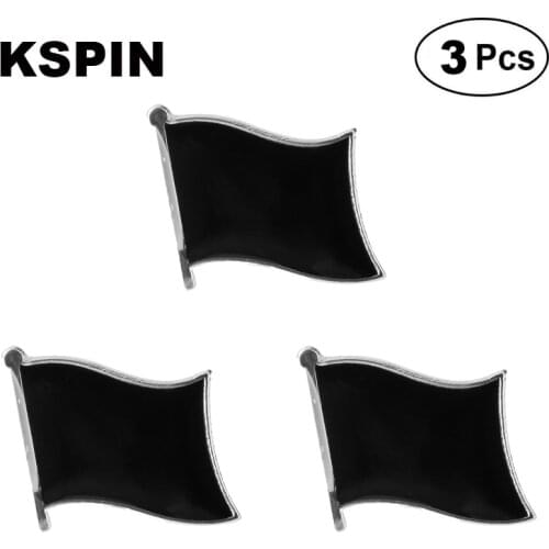 Black Flag Lapel Pin Brooches Pins Flag badge Brooch Badges