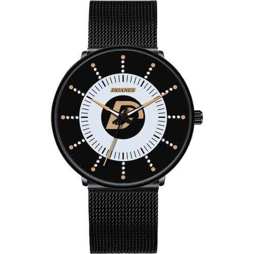 Luxury Top Brand Mens luminous Quartz Watches Fashion Casual Dress Watch Mesh Steel Belt Wristwatches Relogio Masculino