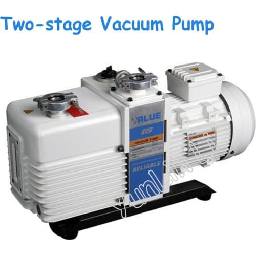 Two-stage Vacuum Pump 220V Integral Oil Pump Electric Double-stage Rotary Vane Vacuum Oil Pump VRD-16
