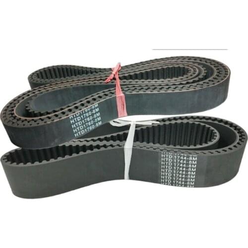 HTD1680-8M HTD1688-8M HTD1696-8M HTD1704/HTD1712/HTD1720/HTD1728/HTD1736/ HTD1744/ HTD1760-8MRubber Timing Belt Black 1PC