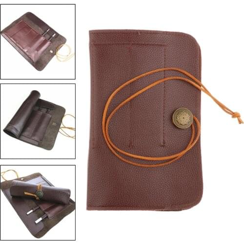 Tools Knives Roll Up Bag Carving Pocket Knives PU Leather Bag Storage Organizer