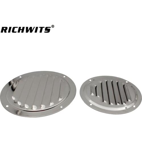 2PC 5" Stainless Steel Round Air Vent Louver Vent Grille Ventilation For Yacht Boat Rv Accessories Camping Car Camper Van Parts