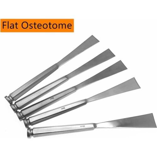 New Veterinary Osteotomes 4-24mm Flat Handle Veterinary Orthopedics Surgical Instruments