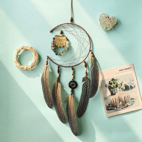 Creative Owl Dreamcatcher Hand Made Macrame Dream Catchers Handmade Wall Hanging Tassels Dreamcatchers Home Bedroom Decoration