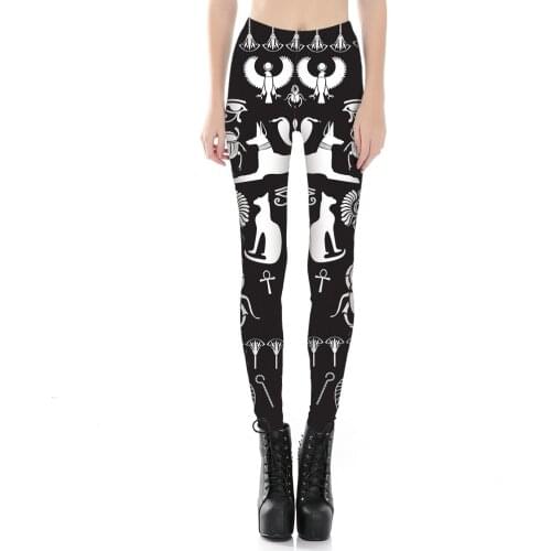 [You're My Secret] Animal Cartoon Fashion Legging Summer Gothic Ouija Leggings For Women Sexy Mid Waist Fitness Pants Wholesale