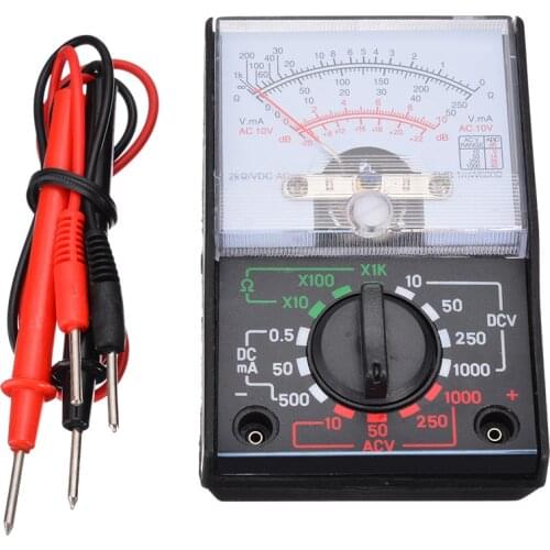 1pc Pointer Display Analogue Multimeter AC DC Volts Electrical Circuit Multi Tester Pen OHM Portable Voltmeter