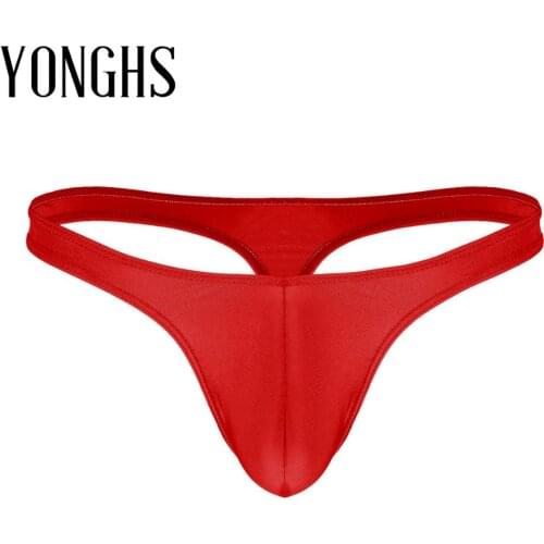 Mens Lingerie Sexy Thong Underwear Bulge Pouch Hot Sexy Panties Breathable Bikini G-string T-back Thong Briefs Sex Underwear