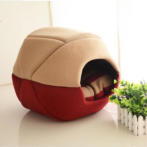 2017 New Creative Small Dog Kennel Little Cat Pet Soft Warm Puppy Nest Bed House Dogs Beds House Pet Supplies