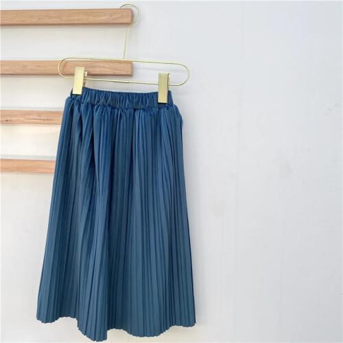 2020 Winter New Arrival Girls Fashion Thick Fleece Skirts Kids Pleated Skirts