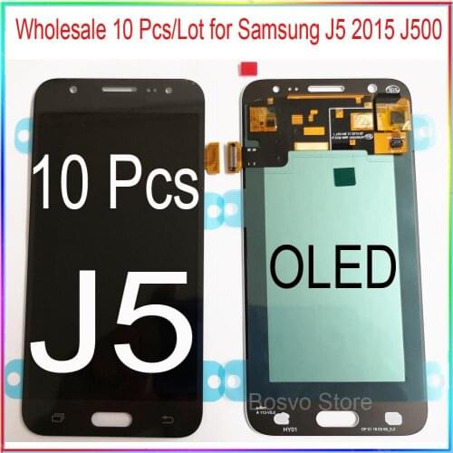 Wholesale 10 Pcs/Lot for Samsung J5 2015 J500 LCD Screen display with touch Digitizer assembly