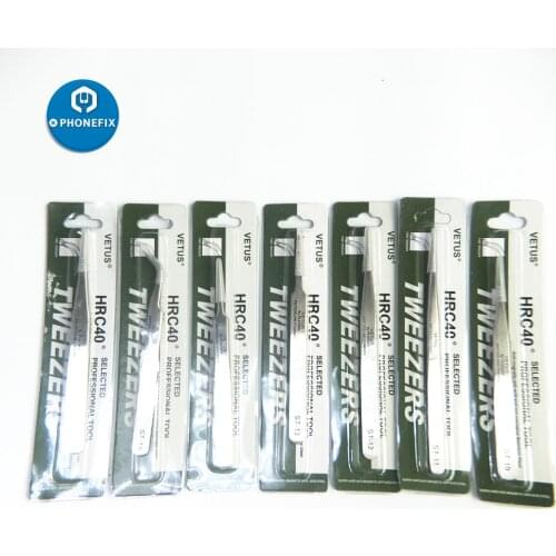Precision Anti-static Tweezers ESD Anti-acid Stainless Eyelash Extension Tweezers For Electronic Cell Phone Repair Tools Kit