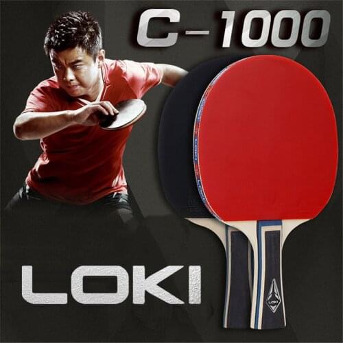 LOKI Professional Table Tennis Racket Set Carbon Fiber Tube Tech Ping Pong Bat Competition Powerful Ping Pong Paddle 8