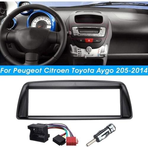 Car Radio Fascia Panel Frame 1 Din CD DVD Dash o Interior Cover Trim for Citroen C1 for Toyota Aygo for Peugeot 107